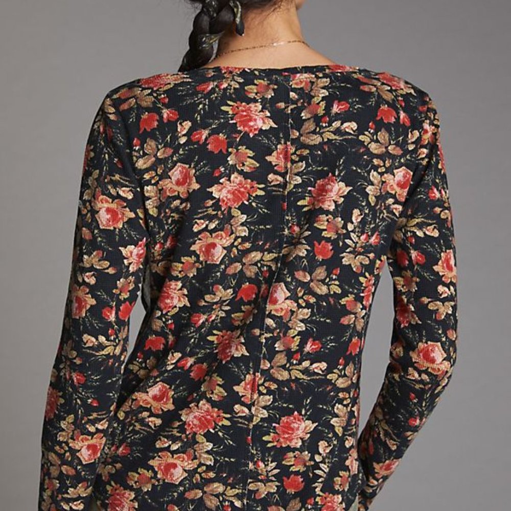Anthropologie Pilcro Split-Neck Top PXS XSP NEW - Picture 9 of 10
